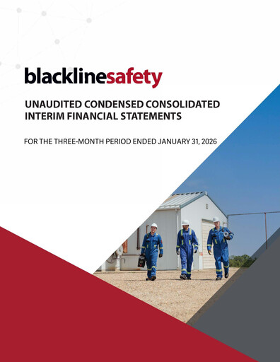 Vorschaubild Blackline Safety Finanzmitteilung 2026-q1