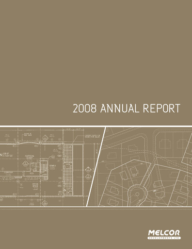 Thumbnail Melcor Developments Annual Report 2008