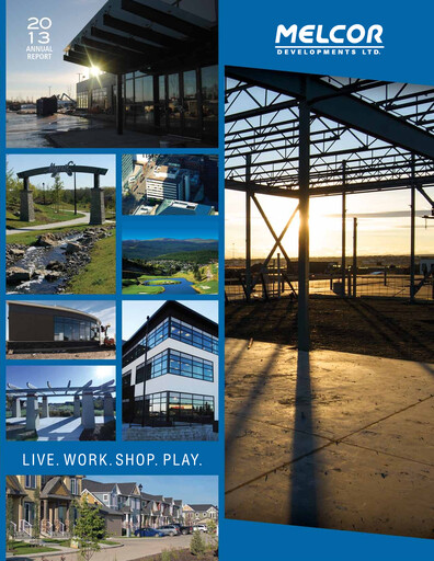 Thumbnail Melcor Developments Annual Report 2013