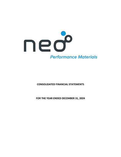 Vorschaubild Neo Performance Materials Finanzmitteilung 2024