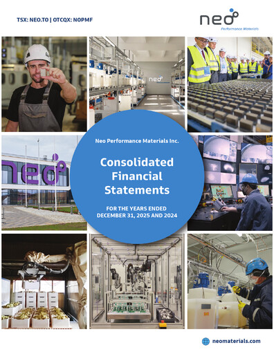 Vorschaubild Neo Performance Materials Finanzmitteilung 2025