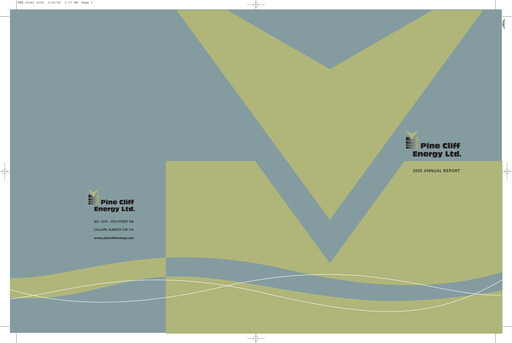 Thumbnail Pine Cliff Energy Annual Report 2005