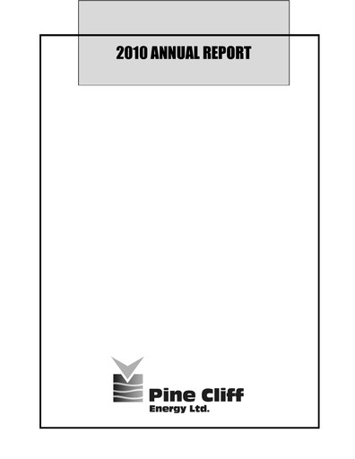 Thumbnail Pine Cliff Energy Annual Report 2010
