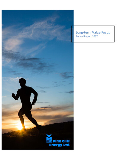Thumbnail Pine Cliff Energy Annual Report 2017