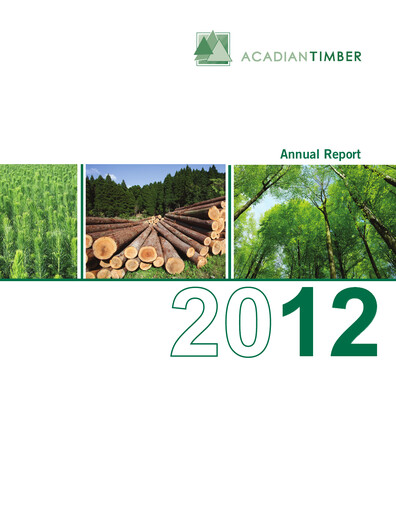 Thumbnail Acadian Timber Annual Report 2012