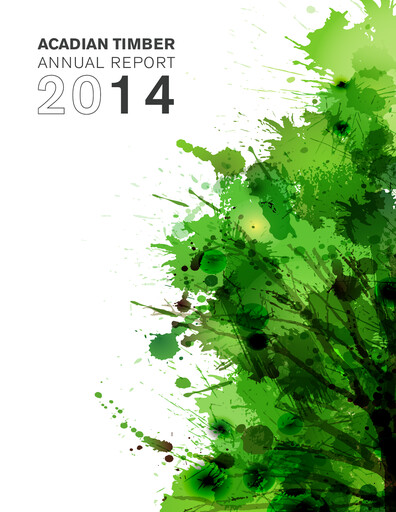 Thumbnail Acadian Timber Annual Report 2014