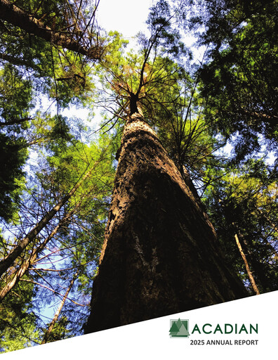 Thumbnail Acadian Timber Annual Report 2025