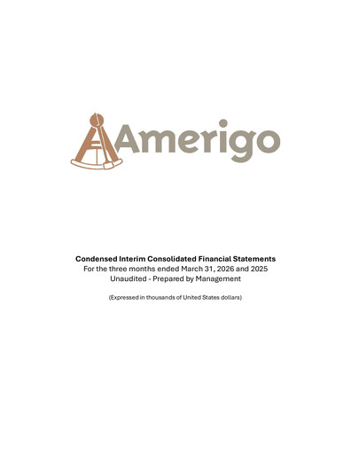 Miniature Amerigo Resources Bilan financier 2026-q1