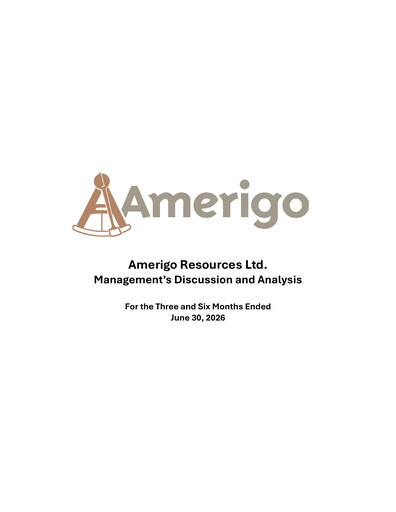 Vorschaubild Amerigo Resources Quartalsbericht 2026-q2