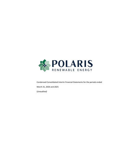 Thumbnail Polaris Renewable Energy Financial Statement 2026-q1