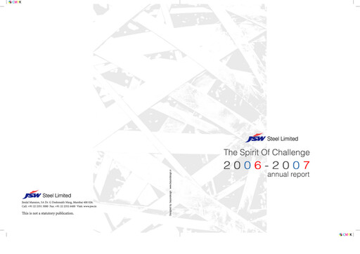 Thumbnail JSW Steel Annual Report 2006-2007