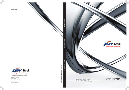 Thumbnail JSW Steel Annual Report 2013-2014