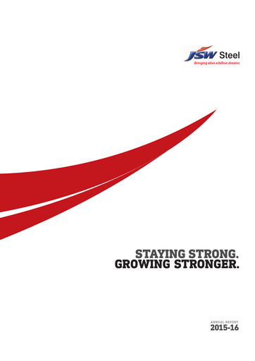 Thumbnail JSW Steel Annual Report 2015-2016