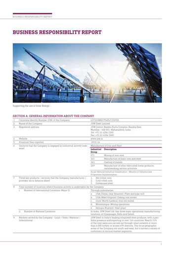 Thumbnail JSW Steel ESG Report 2015-2016