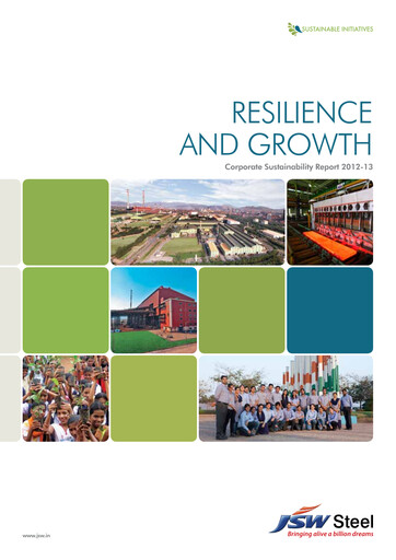 Thumbnail JSW Steel Sustainability Report 2012-2013