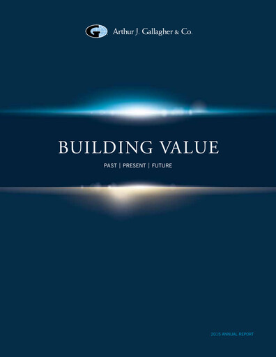 Thumbnail Arthur J. Gallagher & Co.
 Annual Report 2015