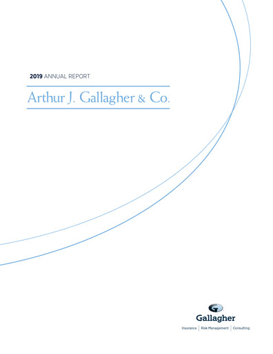 Thumbnail Arthur J. Gallagher & Co.
 Annual Report 2019