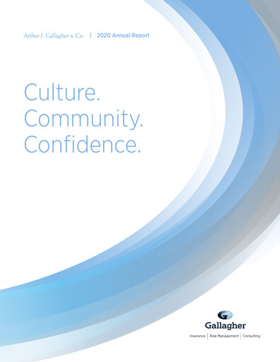 Thumbnail Arthur J. Gallagher & Co.
 Annual Report 2020