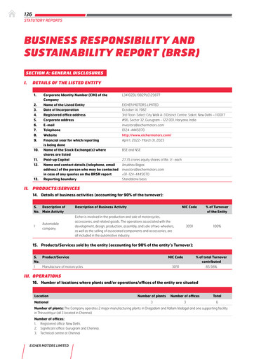 Thumbnail Eicher Motors ESG Report 2022-2023