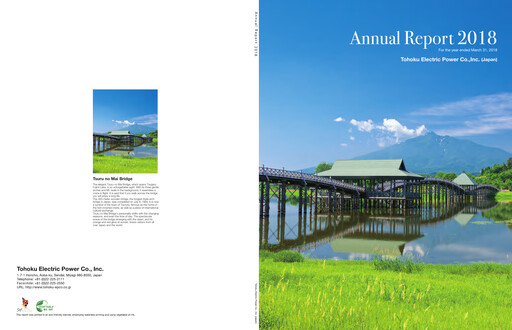 Thumbnail Tohoku Electric Power
 Annual Report 2018