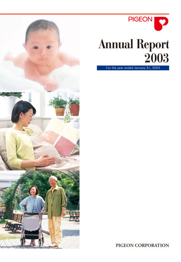 Vorschaubild Pigeon Jahresbericht 2003