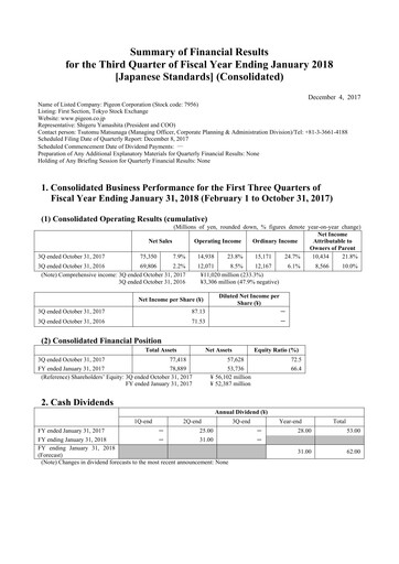 Thumbnail Pigeon Quarterly Report 2017-q3