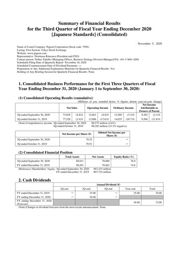 Thumbnail Pigeon Quarterly Report 2020-q3