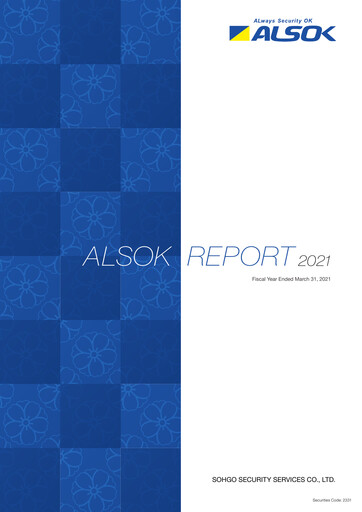 Thumbnail ALSOK Annual Report fy2021