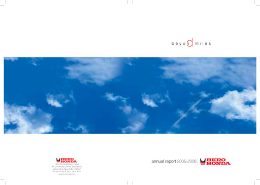 Thumbnail Hero MotoCorp
 Annual Report 2005-2006