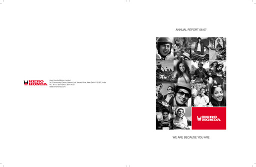 Thumbnail Hero MotoCorp
 Annual Report 2006-2007