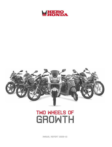 Thumbnail Hero MotoCorp
 Annual Report 2009-2010