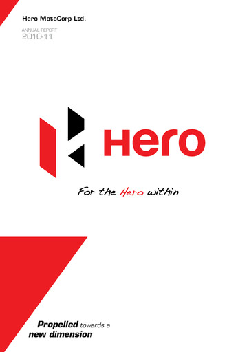 Thumbnail Hero MotoCorp
 Annual Report 2010-2011