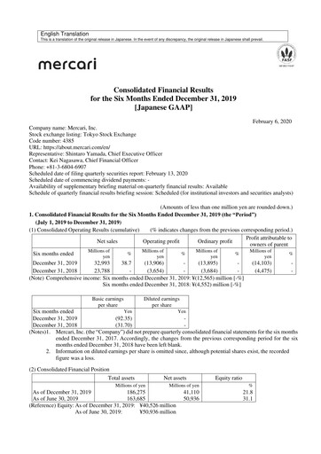Thumbnail Mercari Half-year Report 2019-h1