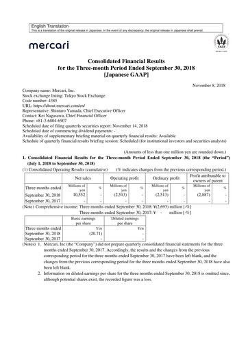 Thumbnail Mercari Quarterly Report 2018-q1