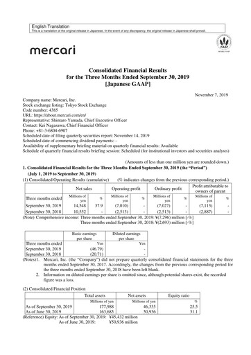 Thumbnail Mercari Quarterly Report 2019-q1