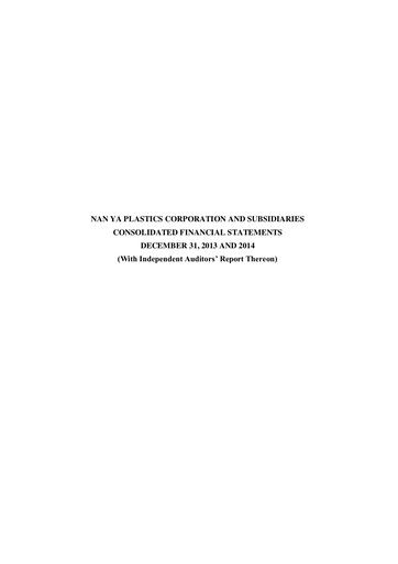 Thumbnail Nan Ya Plastics
 Financial Statement 2014