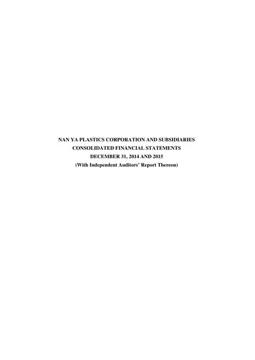 Thumbnail Nan Ya Plastics
 Financial Statement 2015