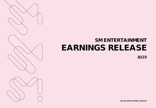 Vorschaubild SM Entertainment Quartalsbericht 2023-q1