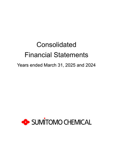 Thumbnail Sumitomo Chemical
 Financial Statement fy2025