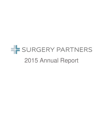 Vorschaubild Surgery Partners
 Jahresbericht 2015