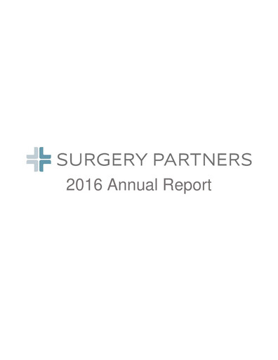 Vorschaubild Surgery Partners
 Jahresbericht 2016