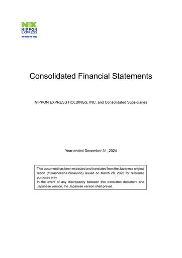 Thumbnail Nippon Express
 Financial Statement 2024