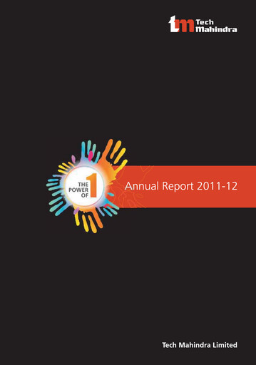 Miniature Tech Mahindra
 Rapport annuel 2011-2012