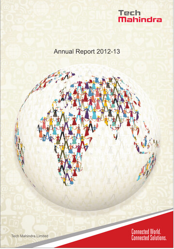 Miniature Tech Mahindra
 Rapport annuel 2012-2013