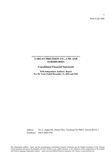 Thumbnail Largan Precision
 Financial Report 2024