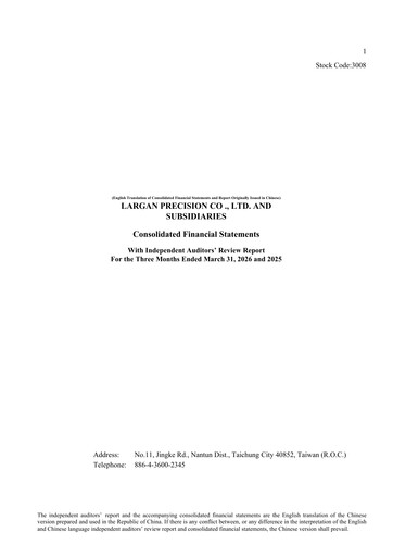 Thumbnail Largan Precision
 Quarterly Report 2026-q1
