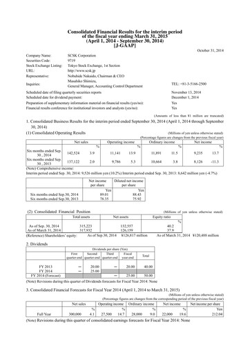 Thumbnail SCSK Corporation
 Quarterly Report 2014-q2