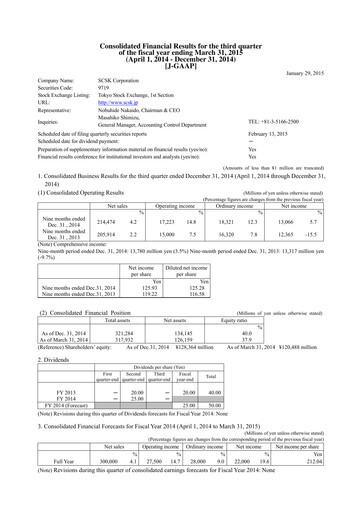 Thumbnail SCSK Corporation
 Quarterly Report 2014-q3