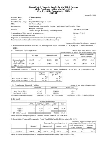 Thumbnail SCSK Corporation
 Quarterly Report 2018-q3