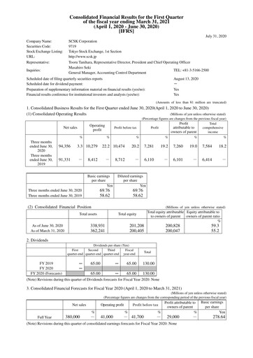 Thumbnail SCSK Corporation
 Quarterly Report 2020-q1